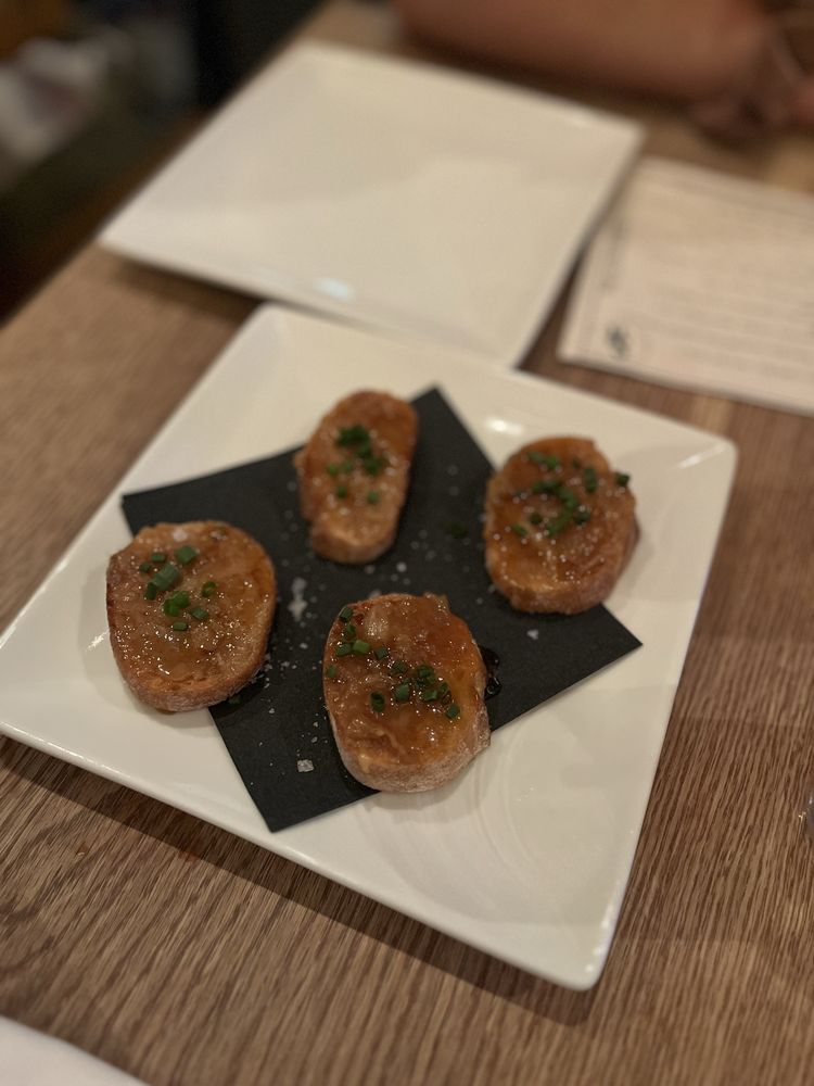 Toast with herb butter