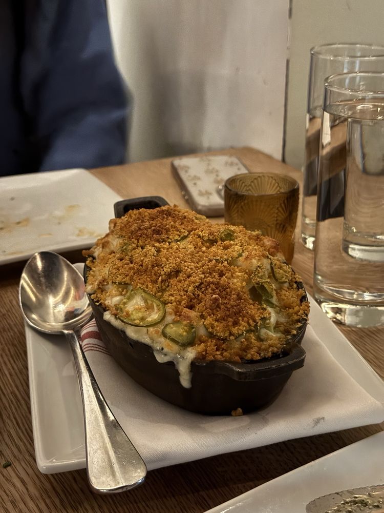 Baked casserole with breadcrumbs